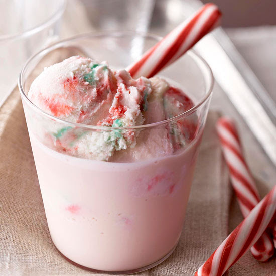 Peppermint-Eggnog Punch