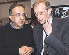 Marchionne e Fassino Marchionne e Fassino