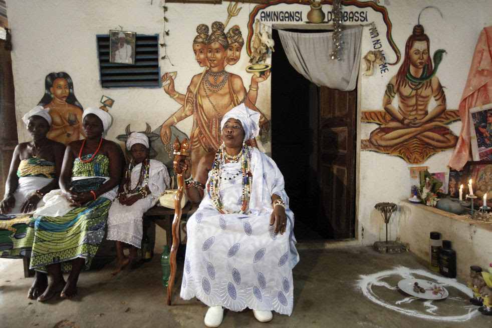 OUIDAH, BENIN - THE BIRTHPLACE OF VOODOO AND THEIR ANNUAL VOODOO FESTIVAL