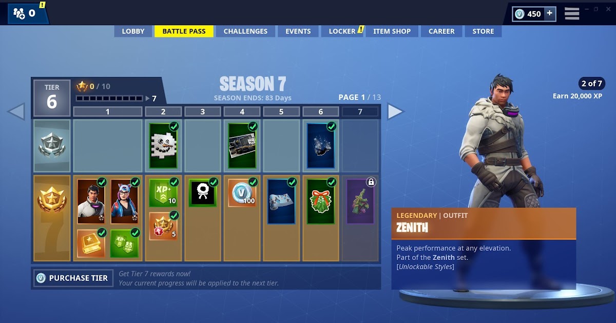 Fortnite Season 1 Battle Pass Rewards