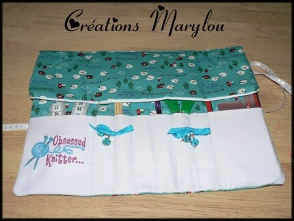 circular/DPN knitting needle organizer (and Hook )Stitch Markers inclus