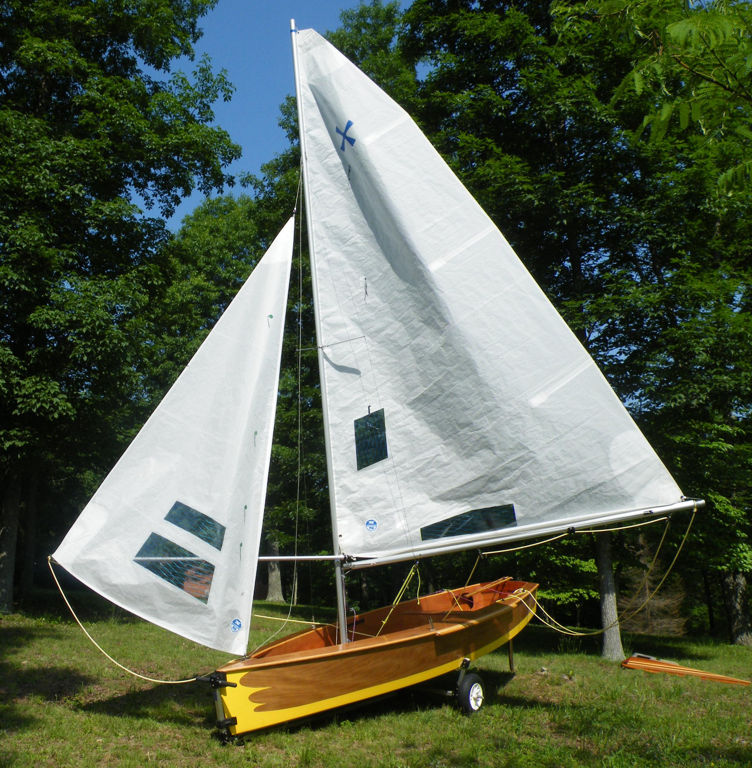 planing sailboat