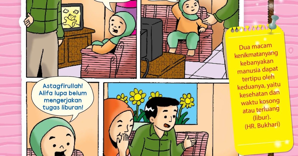 Contoh Gambar Komik Di Buku Gambar Komik Lucu