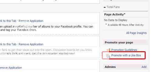 Promote Like Box