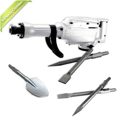Buyneiko 6 Piece Electric Jack Hammer With Extra Spade And Chisels