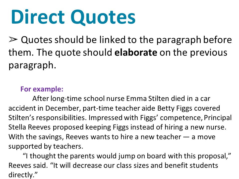 Direct Quote Examples Wise Quote Of Life