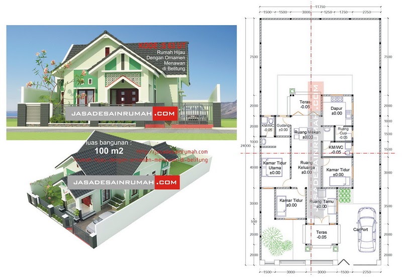 Contoh Model Rumah Teknologi Hijau - Inspirasi Dekorasi Rumah