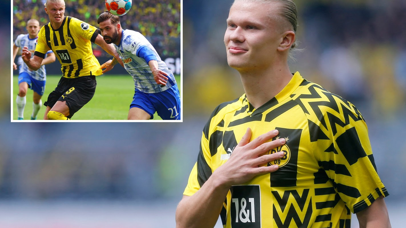 Erling Haaland in emotional salute to Borussia Dortmund fans in final game ahead of £51m transfer to Man...