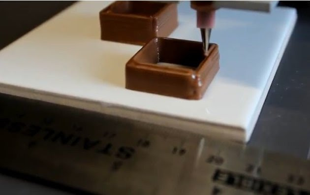 5. 3D chocolate printer. It’s the ultimate device for the sweet-toothed. A British team from Exeter University have developed the world’s first printer that lets you create your own custom-made 3D chc