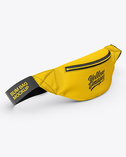Download Free Fanny Pack Mockup - Front Half-Side View (PSD)