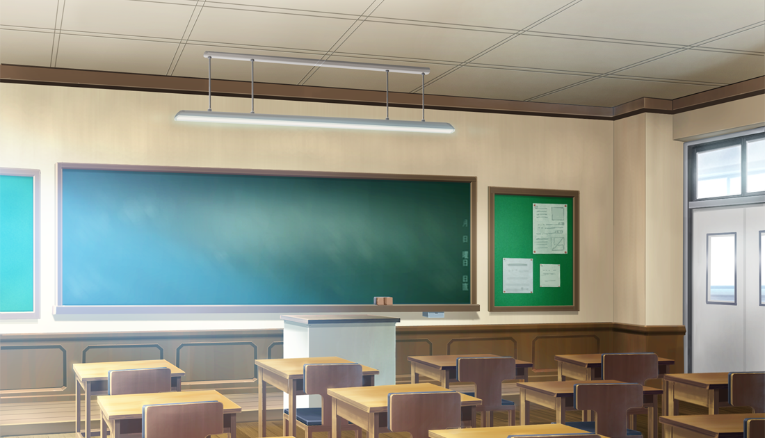 free skin wallpaper: Anime School Classroom Background