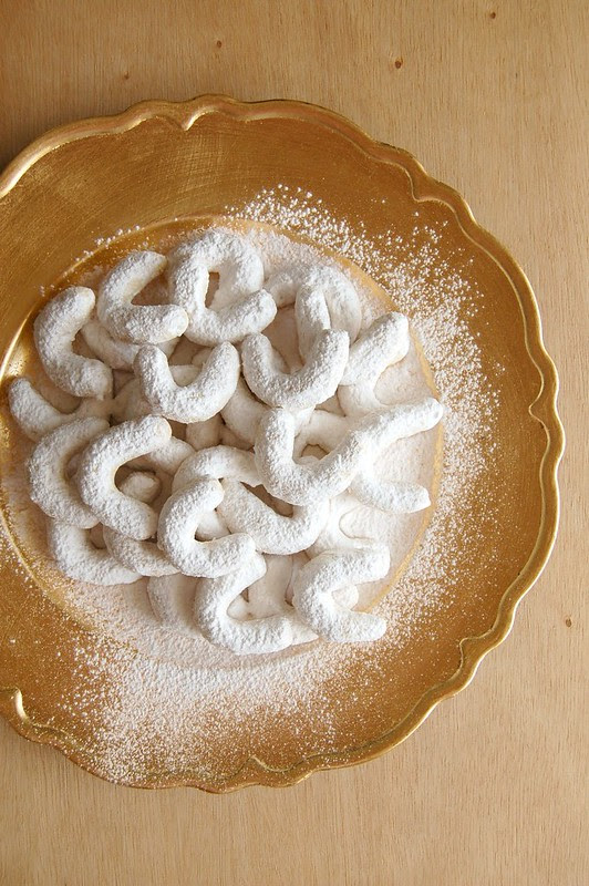 Vanillekipferl (Viennese vanilla crescents) / Vanillekipferl (biscoitinhos de baunilha vienenses)