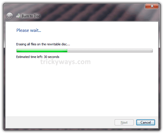 Erase CD or DVD Windows 7 | Erase Rewritable CD or DVD | MS Windows Erase CD or DVD Windows 7 | Erase Rewritable CD or DVD | MS Windows
