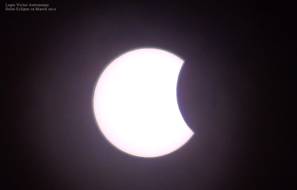 Eclipsa de Soare 20 Martie 2015 prin Telescop.