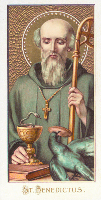 Image result for saint benedict and raven