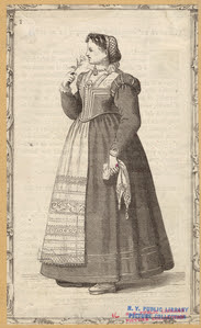 [Italian woman sniffing a flow... Digital ID: 811039. New York Public Library [Italian woman sniffing a flow... Digital ID: 811039. New York Public Library