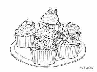 トップコレクション ケーキ 塗り絵 無料の印刷可能なイラスト素材