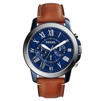 fossil fs5151 grant chronograph leather watch