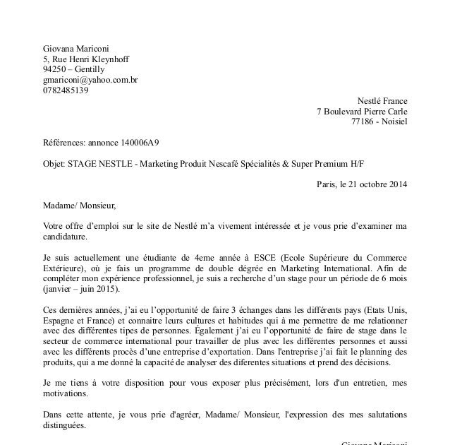 Modele De Lettre De Motivation Staps