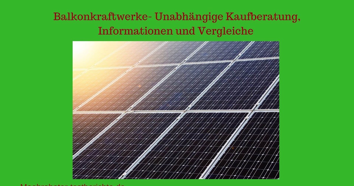 Balkon Pv Anlage Kaufen