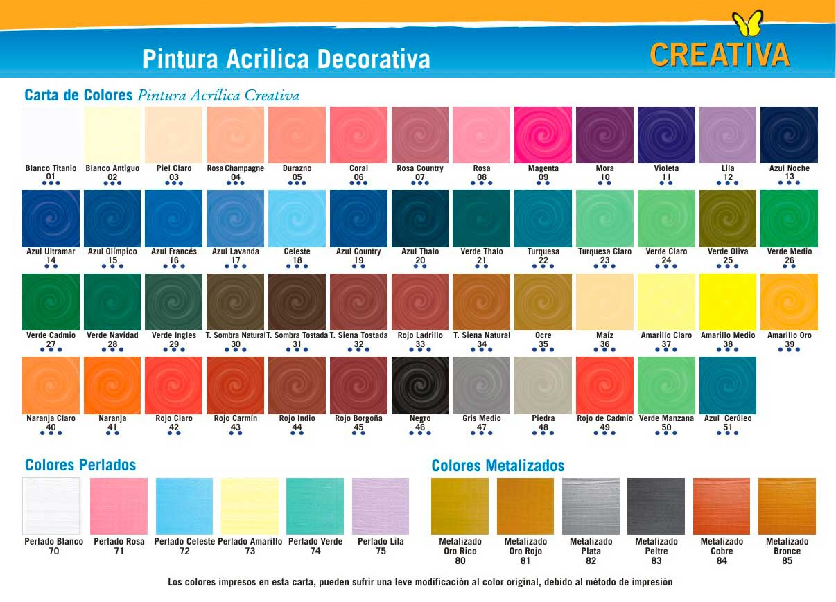 Carta De Colores Pintura Colorin Living - Sample Web I