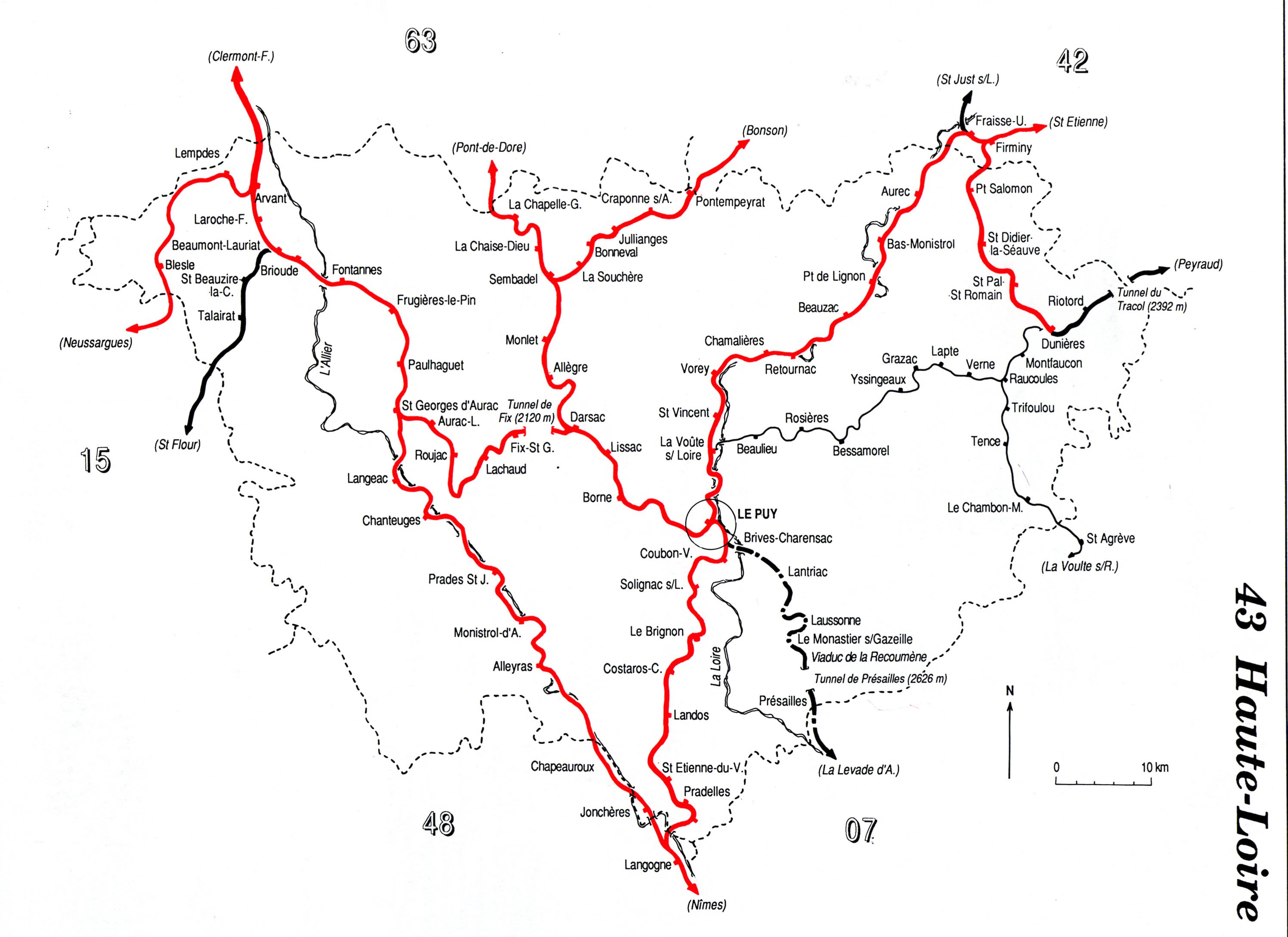 Carte De La Haute Loire Avec Les Communes | Le Carte