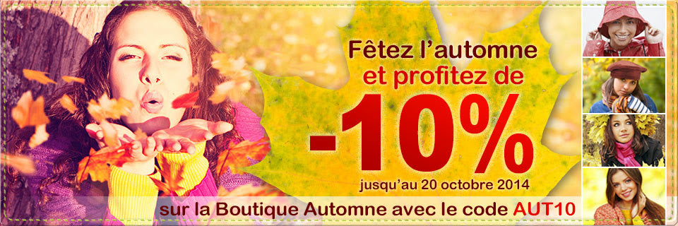 -10 % sur la nouvelle Boutique Automne