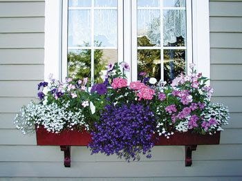 Realistic Fake Flowers For Window Boxes - Artificial Mixed Flower ...