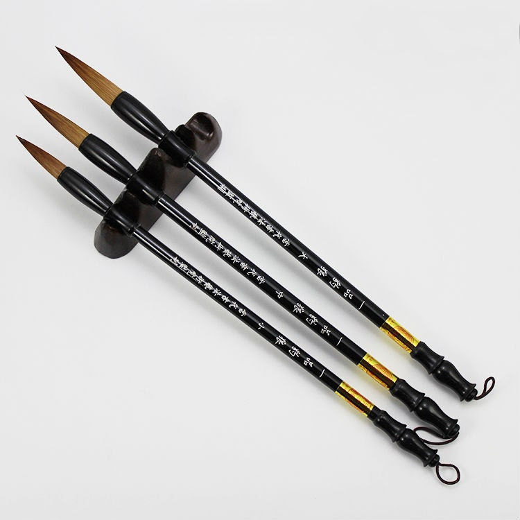 Chinese Calligraphy / Paint Brush - Set of 3 (B) - CalligraphySupplies Chinese Calligraphy / Paint Brush - Set of 3 (B) - CalligraphySupplies