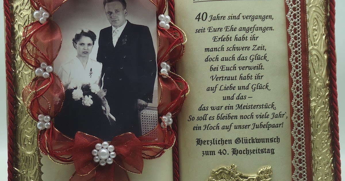 Rubinhochzeit Glückwünsche Unsere Rubin Hochzeit Gastebuch Ideen Zur