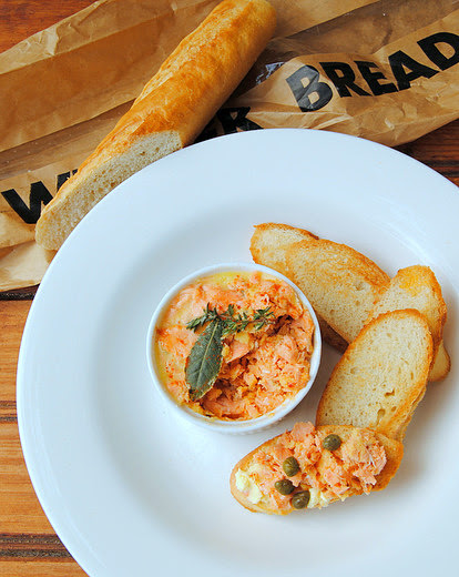 Old-fashioned Potted Salmon (or Trout) with Mace and Cayenne Pepper