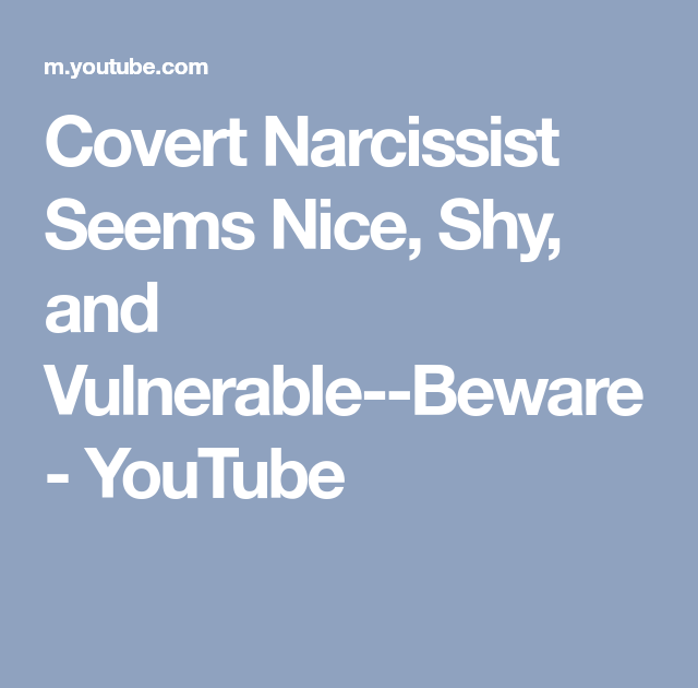 Dating A Covert Narcissist - TINGDAQ