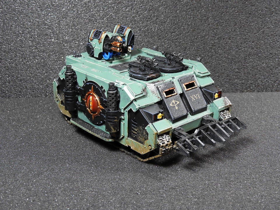 Mordian 7th Regiment: Heresy Era Sons of Horus - Rhino variants complete!