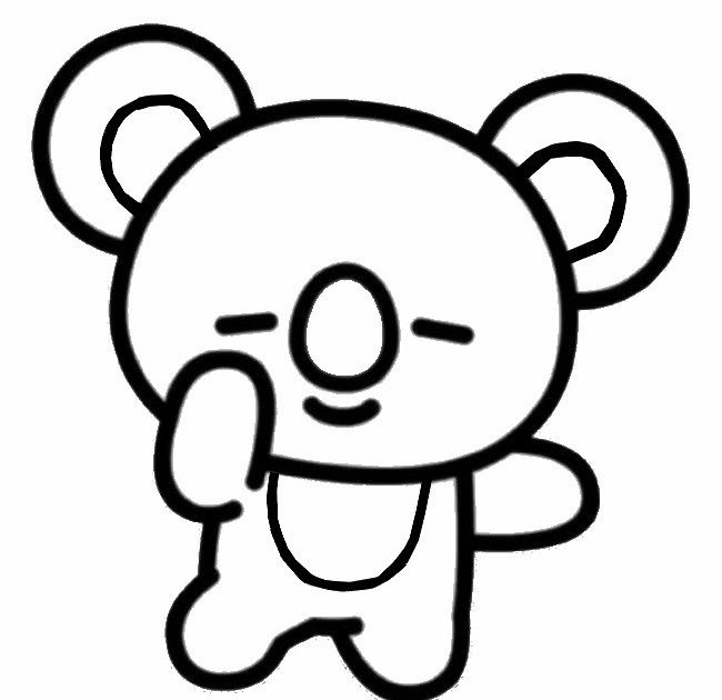 Gambar Untuk Mewarna Bt21 250 Ide Bt21 Lucu Wallpaper Lucu Kartun
