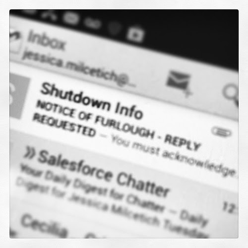 Well it's official. Just got my furlough notice. #governmentshutdown