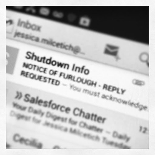 Well it's official. Just got my furlough notice. #governmentshutdown