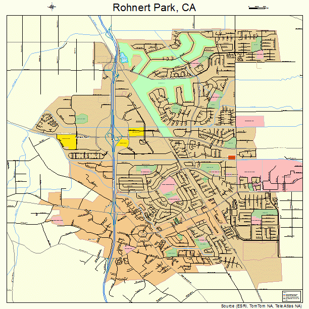 Map Of Rohnert Park Ca | Cities And Towns Map