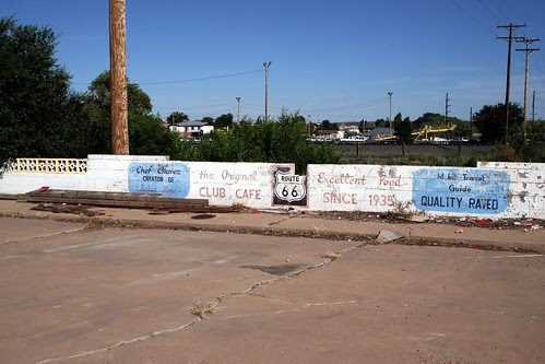 club café wall advertising
