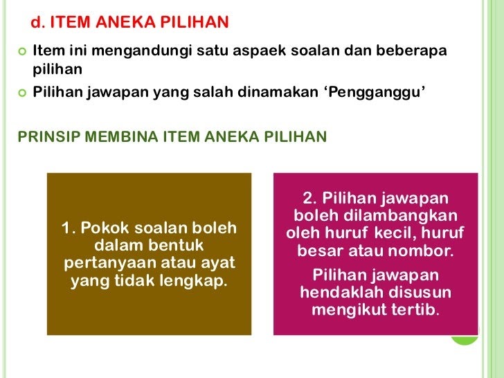 Contoh Soalan Aneka Pilihan - Selangor q