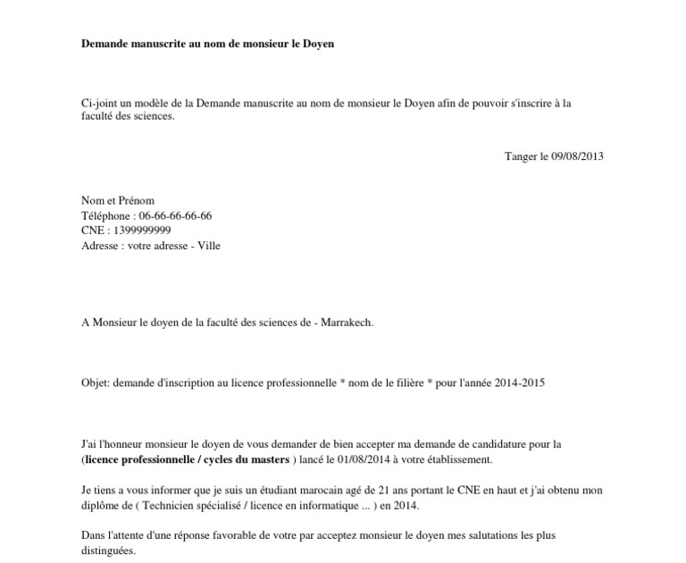 Lettre De Motivation Candidature Doctorat Gratuite  Berkata f