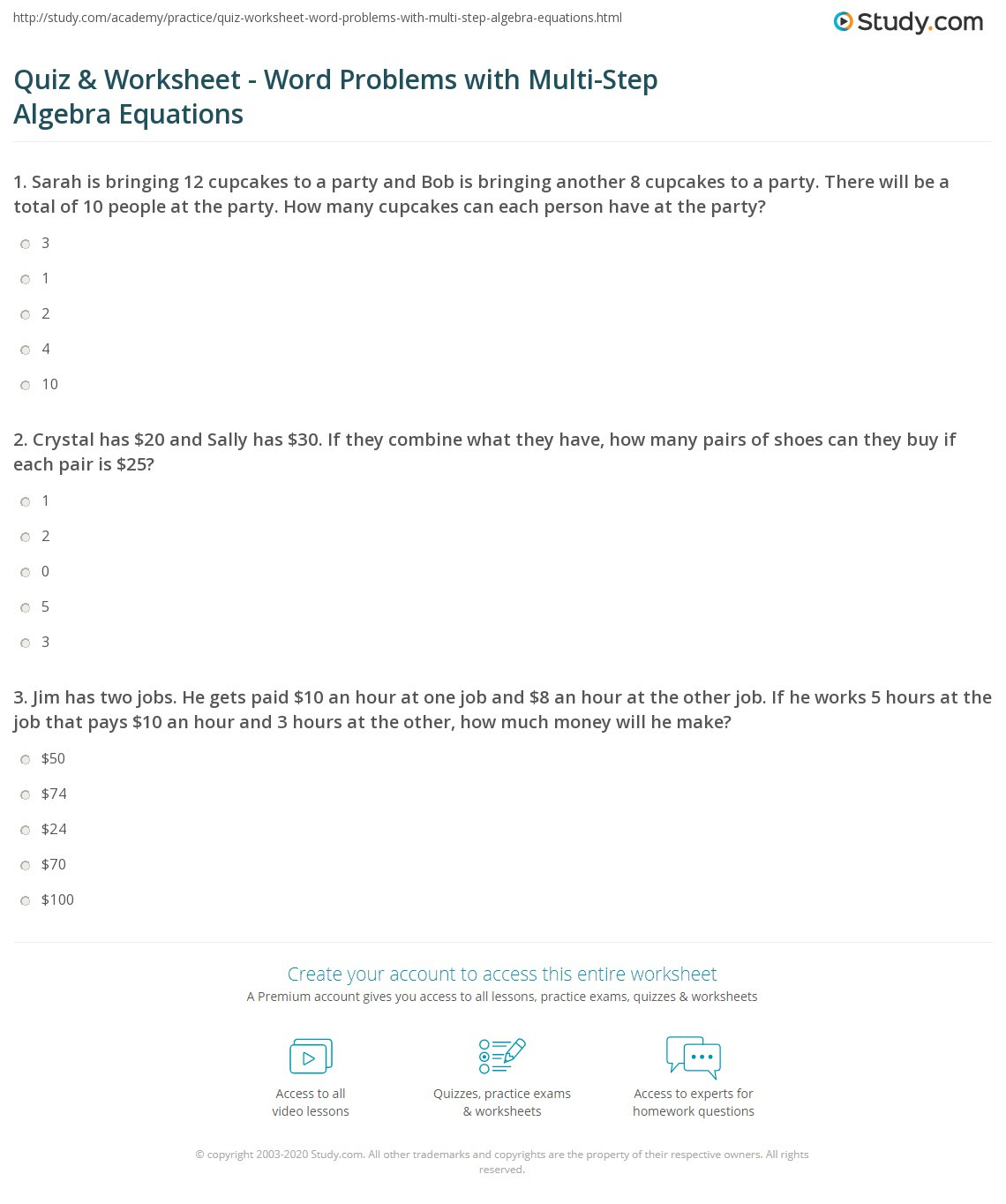 Algebra Word Problems Year 11 counting money madnessteaching Regarding Algebra 1 Word Problems Worksheet