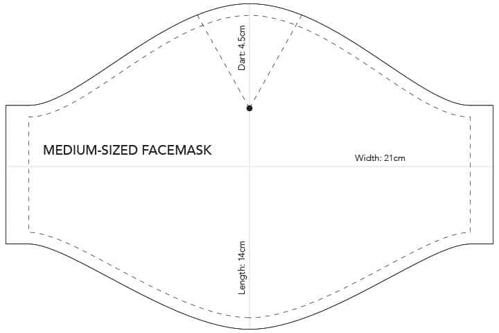 Face Mask Pattern Printable With Hair Ties