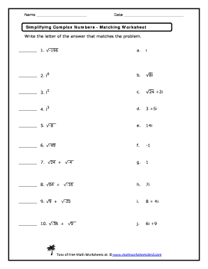Rationalizing Imaginary Numbers Kuta Software - IMAGECROT