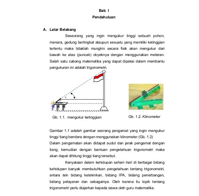 Contoh Soal Penerapan Perbandingan Trigonometri Dalam