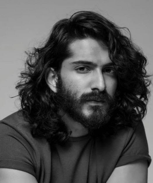 Actor With Long Black Hair And Beard - Hair Style Lookbook for Trends