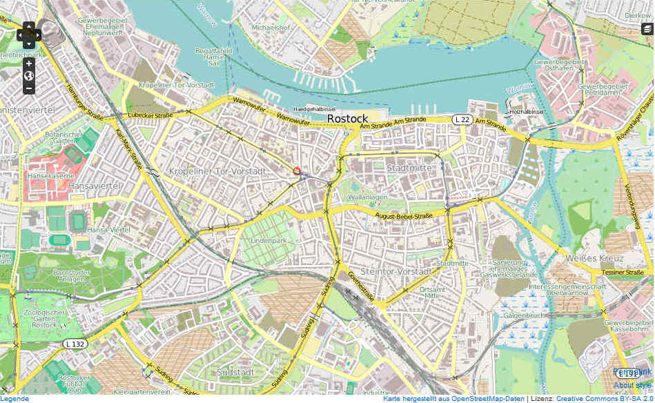 Karte Rostock | Karte