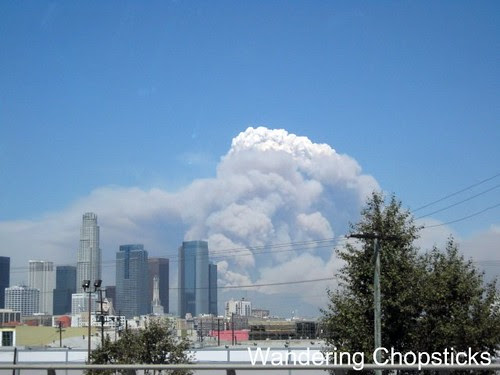Station Fire Over Downtown Los Angeles 1