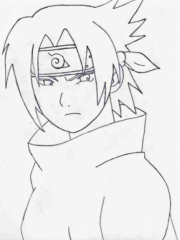 Sketsa Gambar Naruto - Contoh Sketsa Gambar