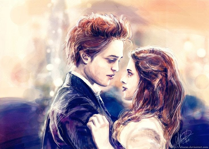 Edward and Bella from Twilight, by Alicexy