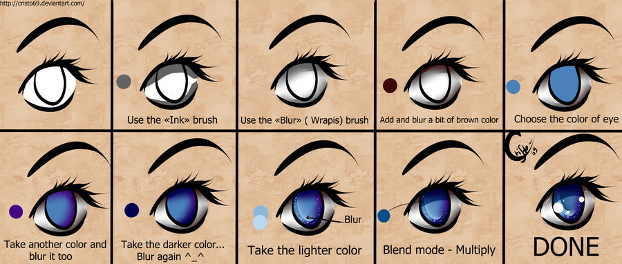 Featured image of post How To Draw Eyes Anime Digital : Expression in the eyes is shown by the outer shape characters&#039; eyes are large and expressive, often square in shape and somewhat pointed, rather than round.